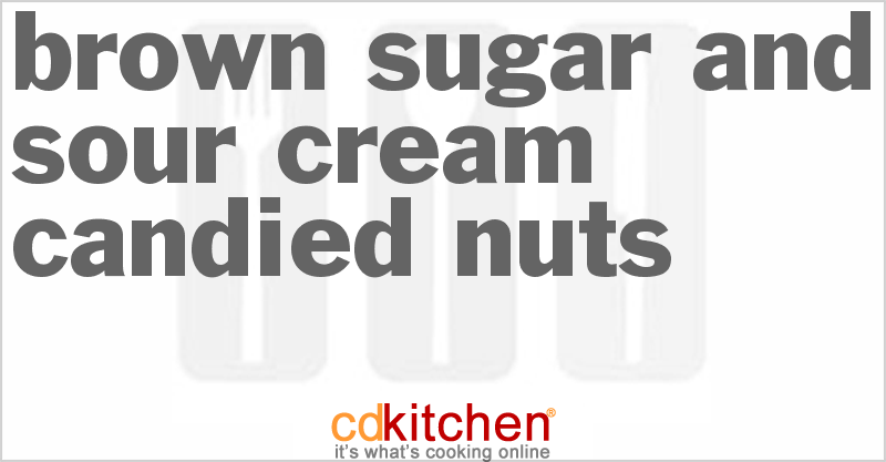 Brown Sugar And Sour Cream Candied Nuts - CDKitchen.com