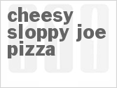 recipe for cheesy sloppy joe pizza