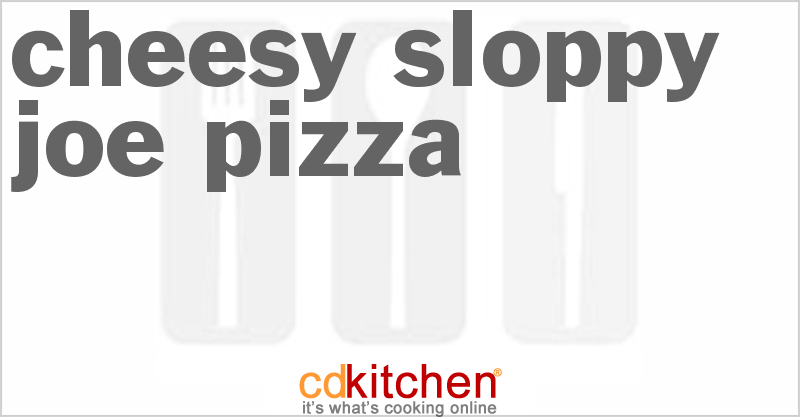 Cheesy Sloppy Joe Pizza - CDKitchen.com