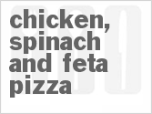 recipe for chicken, spinach and feta pizza