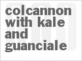 recipe for colcannon with kale and guanciale