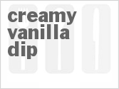 recipe for creamy vanilla dip