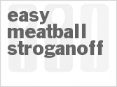 recipe for easy meatball stroganoff