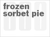 recipe for frozen sorbet pie
