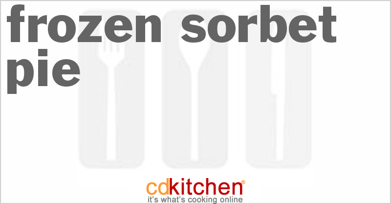Frozen Sorbet Pie - CDKitchen.com