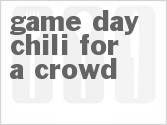 recipe for slow cooker game day chili for a crowd
