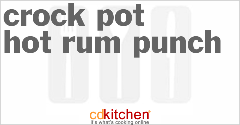 Hot Rum Punch - CDKitchen.com