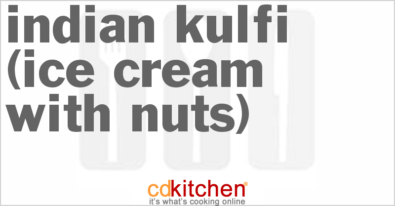 Indian Kulfi (Ice Cream With Nuts) - CDKitchen.com