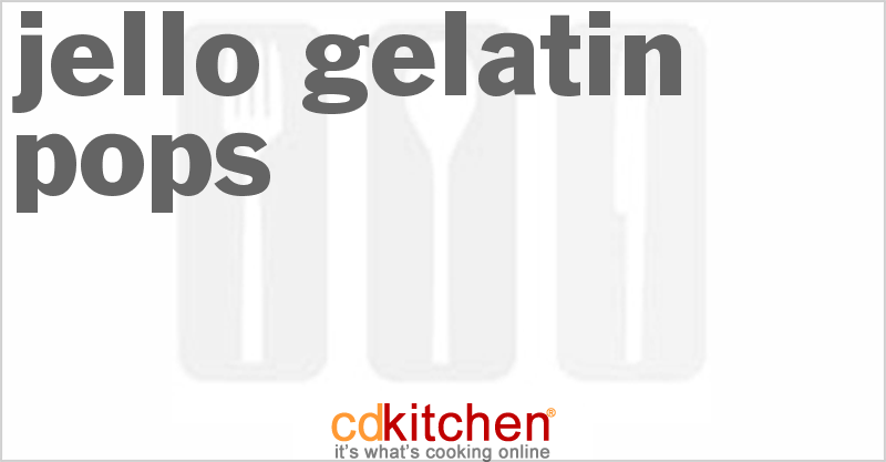 Jello Gelatin Pops - CDKitchen.com