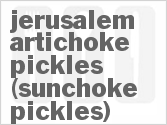 recipe for jerusalem artichoke pickles (sunchoke pickles)