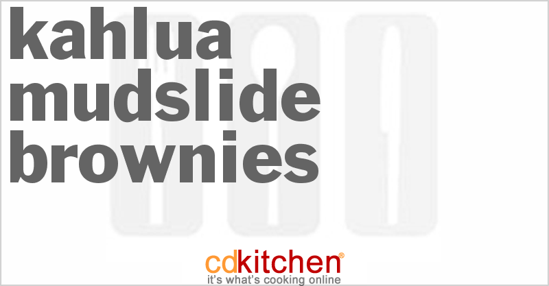 Kahlua Mudslide Brownies - CDKitchen.com