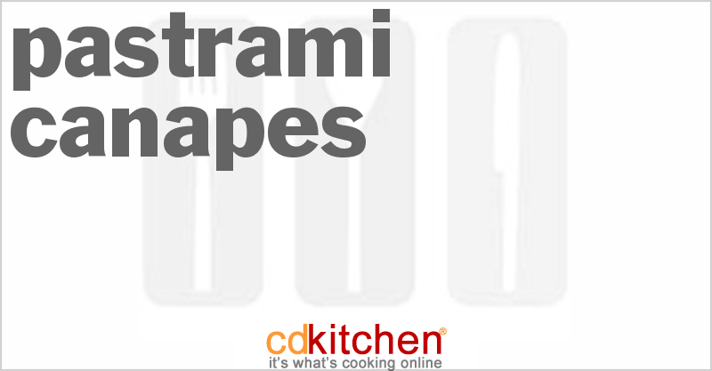 Pastrami Canapes - CDKitchen.com