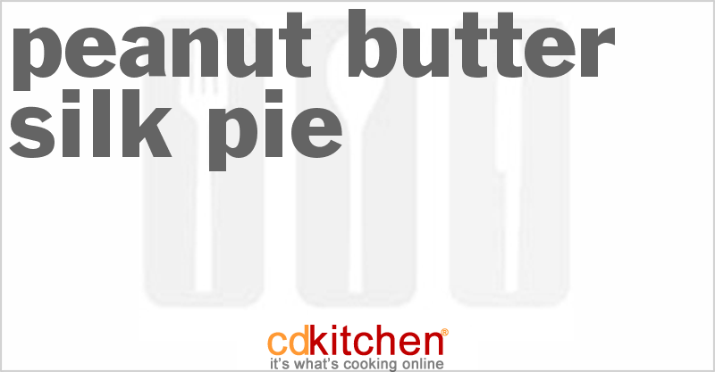 Peanut Butter Silk Pie - CDKitchen.com