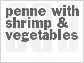 recipe for penne with shrimp & vegetables