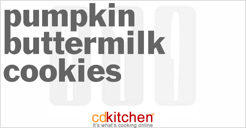 Pumpkin-Buttermilk Cookies - CDKitchen.com
