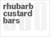 recipe for rhubarb custard bars