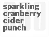 recipe for sparkling cranberry-cider punch