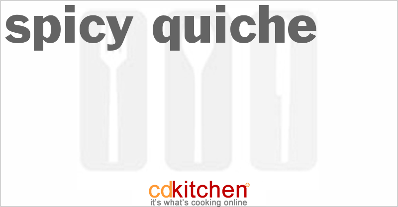 Spicy Quiche - CDKitchen.com
