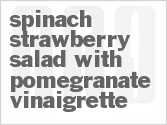 recipe for spinach strawberry salad with pomegranate vinaigrette
