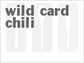 recipe for wild card chili