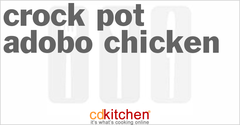 Adobo Chicken - CDKitchen.com