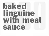 recipe for baked linguine with meat sauce