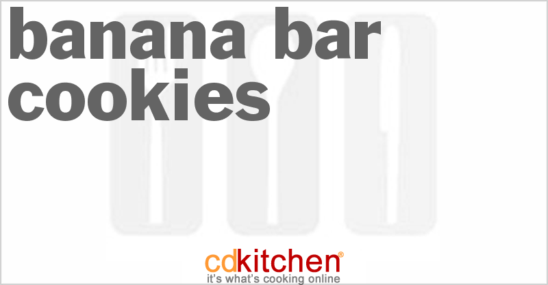 Banana Bar Cookies - CDKitchen.com