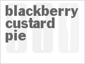 recipe for blackberry custard pie