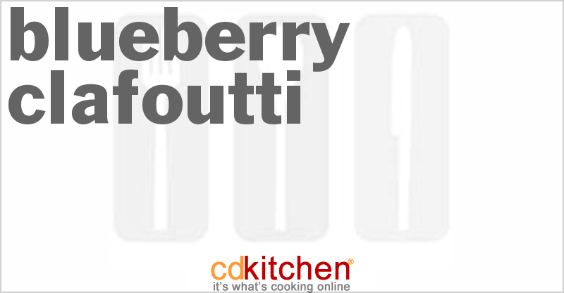 Blueberry Clafoutti - CDKitchen.com