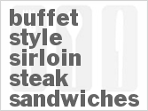 recipe for buffet style slow cooker sirloin steak sandwiches