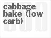 recipe for cabbage bake (low carb)