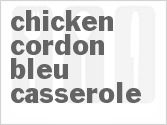 recipe for chicken cordon bleu casserole