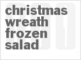 recipe for christmas wreath frozen salad