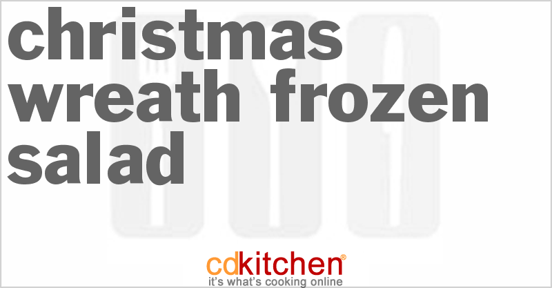 Christmas Wreath Frozen Salad - CDKitchen.com