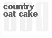 recipe for country oat cake