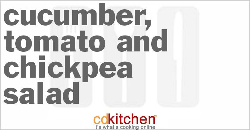 Cucumber, Tomato And Chickpea Salad - CDKitchen.com