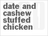 recipe for date and cashew stuffed chicken