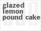 recipe for glazed lemon pound cake