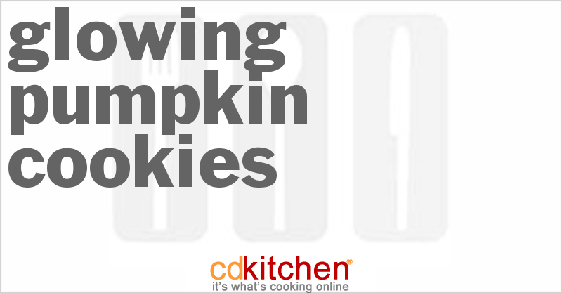 Glowing Pumpkin Cookies - CDKitchen.com
