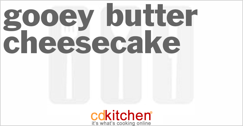 Gooey Butter Cheesecake - CDKitchen.com