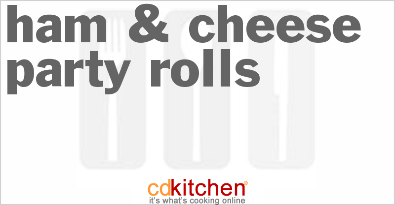 Ham & Cheese Party Rolls - CDKitchen.com
