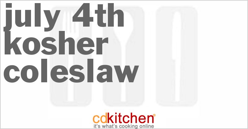 July 4th Kosher Coleslaw - CDKitchen.com