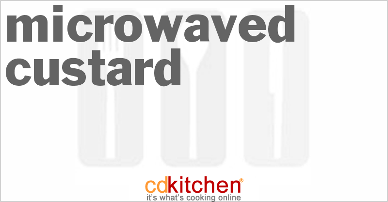 Microwaved Custard - CDKitchen.com