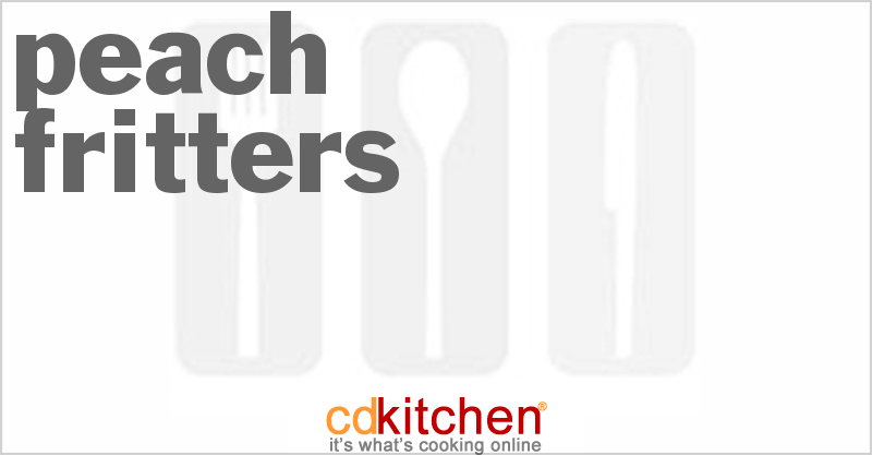 Peach Fritters - CDKitchen.com