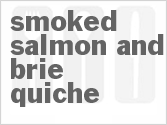 recipe for smoked salmon and brie quiche