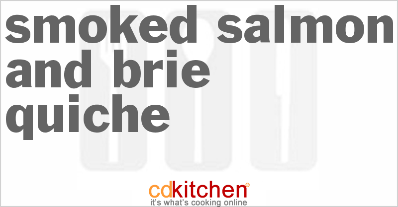 Smoked Salmon And Brie Quiche - CDKitchen.com