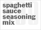 recipe for spaghetti sauce seasoning mix