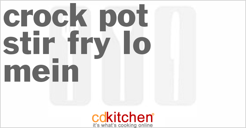 Stir-Fry Lo-Mein - CDKitchen.com
