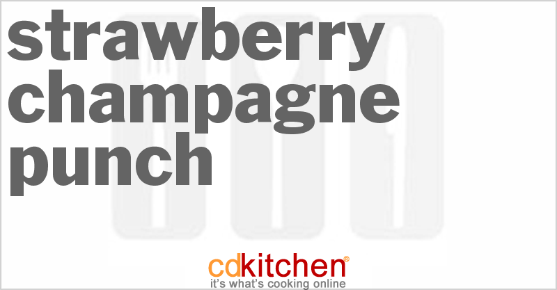 Strawberry Champagne Punch - CDKitchen.com