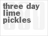 recipe for three day lime pickles